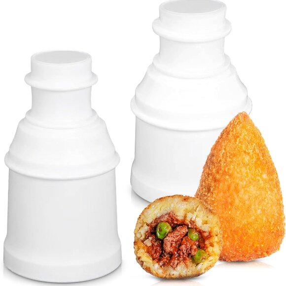 Arancini Maker Mold Set Dual Set for Round & Conical Rice Ball Bento (2 Molds) - Picture 1 of 12